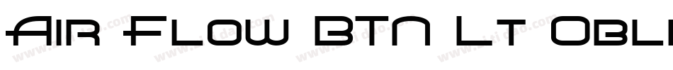 Air Flow BTN Lt Oblique字体转换